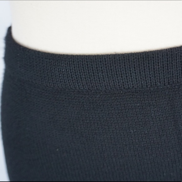 KORDAL Knitwear Pencil Skirt Midi Length Black Size Small Sustainable Fashion - Picture 12 of 12